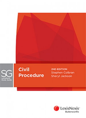 Cover art for Lexis Nexis Study Guide: Civil Procedure