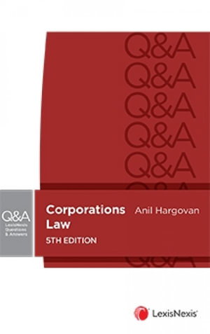 Cover art for LexisNexis Questions and Answers: Corporations Law