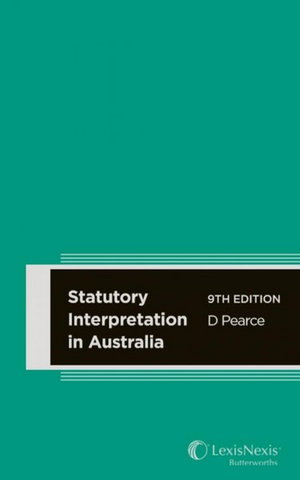 Cover art for Statutory Interpretation in Australia