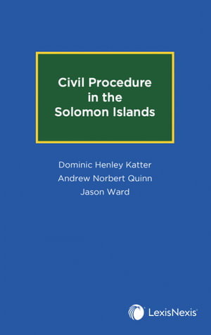 Cover art for Civil Procedure in the Solomon Islands