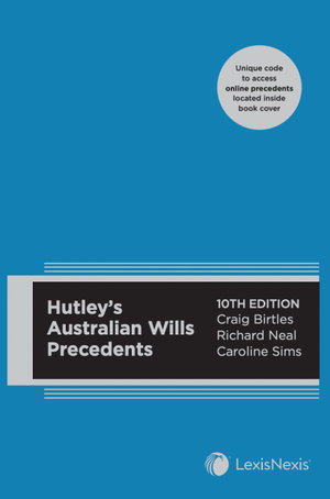 Cover art for Hutley's Australian Wills Precedents