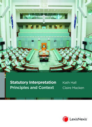 Cover art for Statutory Interpretation: Principles and Context