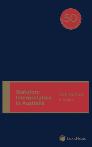 Cover art for Statutory Interpretation in Australia