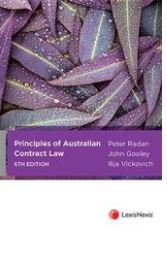 Cover art for Principles of Australian Contract Law