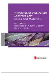 Cover art for Principles of Australian Contract Law: Cases and Materials