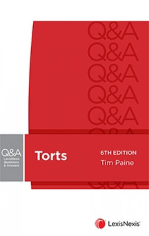 Cover art for LexisNexis Questions and Answers: Torts