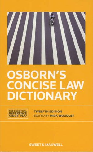 Cover art for Osborn's Concise Law Dictionary