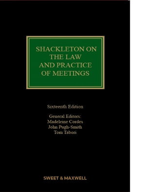 Cover art for Shackleton on The Law and Practice of Meetings