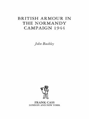 Cover art for British Armour in the Normandy Campaign