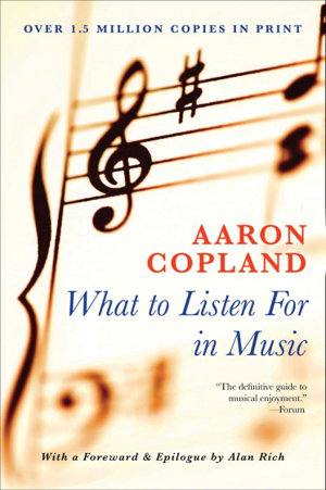 Cover art for What to Listen for in Music