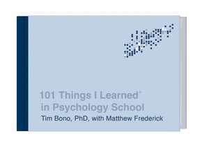 Cover art for 101 Things I Learned in Psychology School