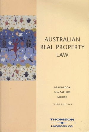 Cover art for Australian Real Property Law Text 3rd Edition