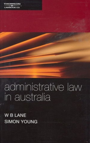 Cover art for Administrative Law in Australia