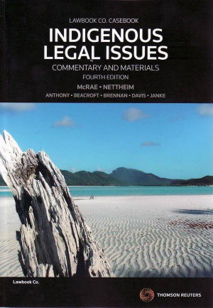 Cover art for Indigenous Legal Issues: Commentary & Materials,