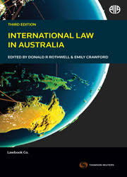 Cover art for International Law in Australia