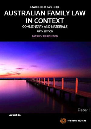 Cover art for Australian Family Law in Context