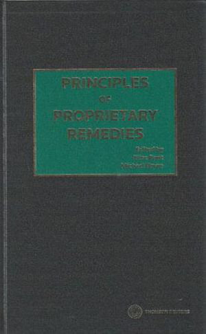 Cover art for Principles of Proprietary Remedies (Hardcover)