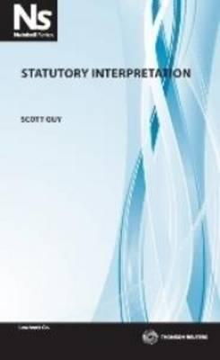Cover art for Statutory Interpretation in a Nutshell