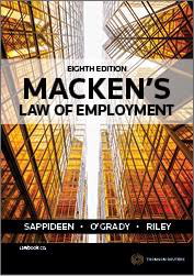 Cover art for Macken's Law of Employment