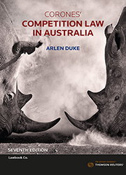 Cover art for Corones' Competition Law in Australia