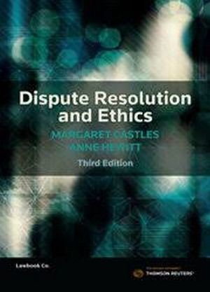 Cover art for Dispute Resolution and Ethics