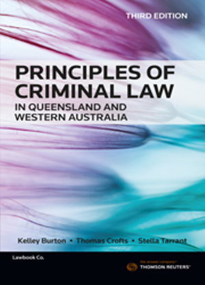 Cover art for Principles of Criminal Law in Queensland and Western Australia