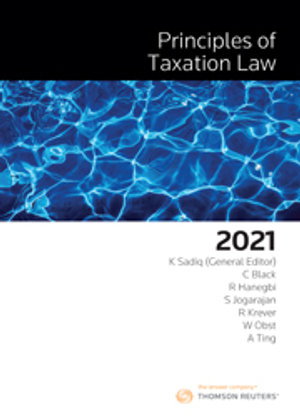 Cover art for Principles of Taxation Law 2021
