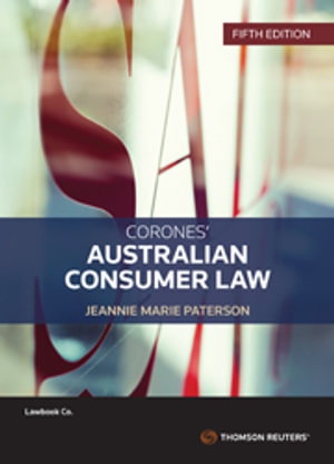 Cover art for Corones' Australian Consumer Law