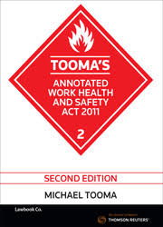 Cover art for Toomas Annotated Work Health and Safety Law