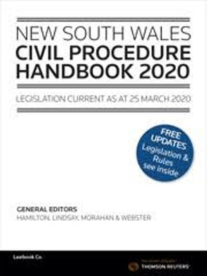 Cover art for NSW Civil Procedure Handbook 2020