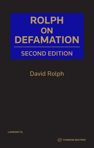 Cover art for Rolph on Defamation