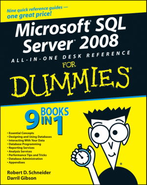 Cover art for Microsoft SQL Server 2008 All-in-one Desk Reference For Dummies