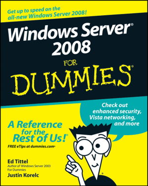 Cover art for Windows Server 2008 For Dummies