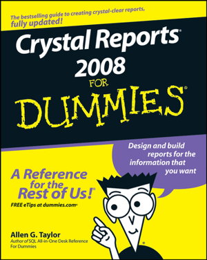 Cover art for Crystal Reports 2008 For Dummies
