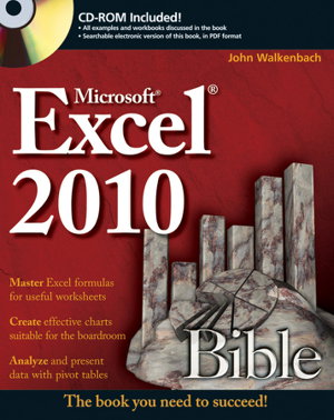Cover art for Excel 2010 Bible