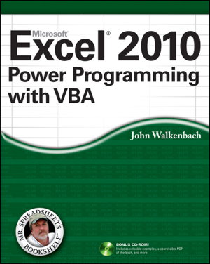 Cover art for Excel 2010 Power Programming with VBA