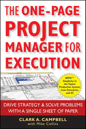 Cover art for The One Page Project Manager for Execution