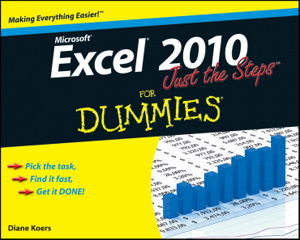 Cover art for Excel 2010 Just the Steps For Dummies