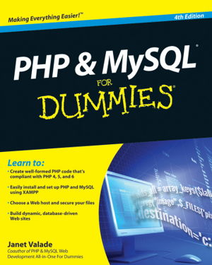 Cover art for PHP and MySQL For Dummies