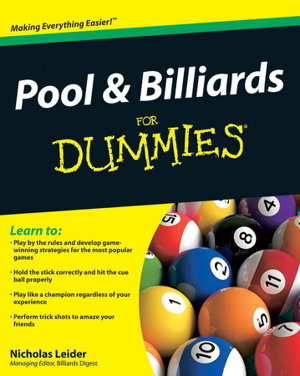 Cover art for Pool and Billiards For Dummies