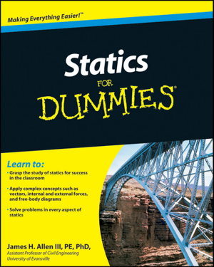 Cover art for Statics for Dummies