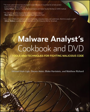 Cover art for Malware Analyst's Cookbook and DVD