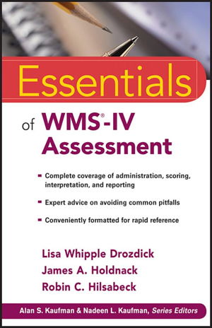 Cover art for Essentials of WMS-IV Assessment