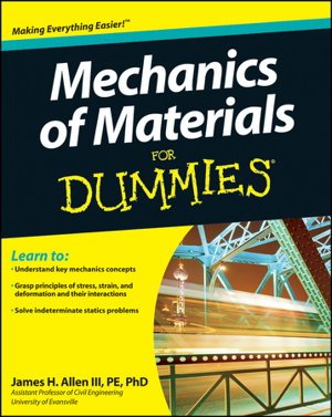 Cover art for Mechanics of Materials For Dummies