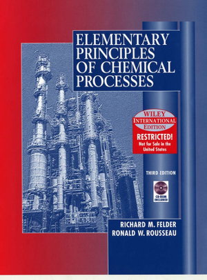 Cover art for Elementary Principles of Chemical Processes