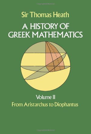 Cover art for History of Greek Mathematics Vol 2