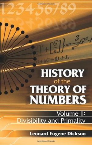 Cover art for History of the Theory of Numbers