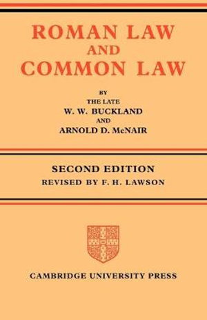 Cover art for Roman Law and Common Law