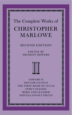 Cover art for The Complete Works of Christopher Marlowe 2 Volume Paperback