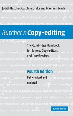 Cover art for Butcher's Copy-editing The Cambridge Handbook for Editors Copy-editors and Proofreaders
